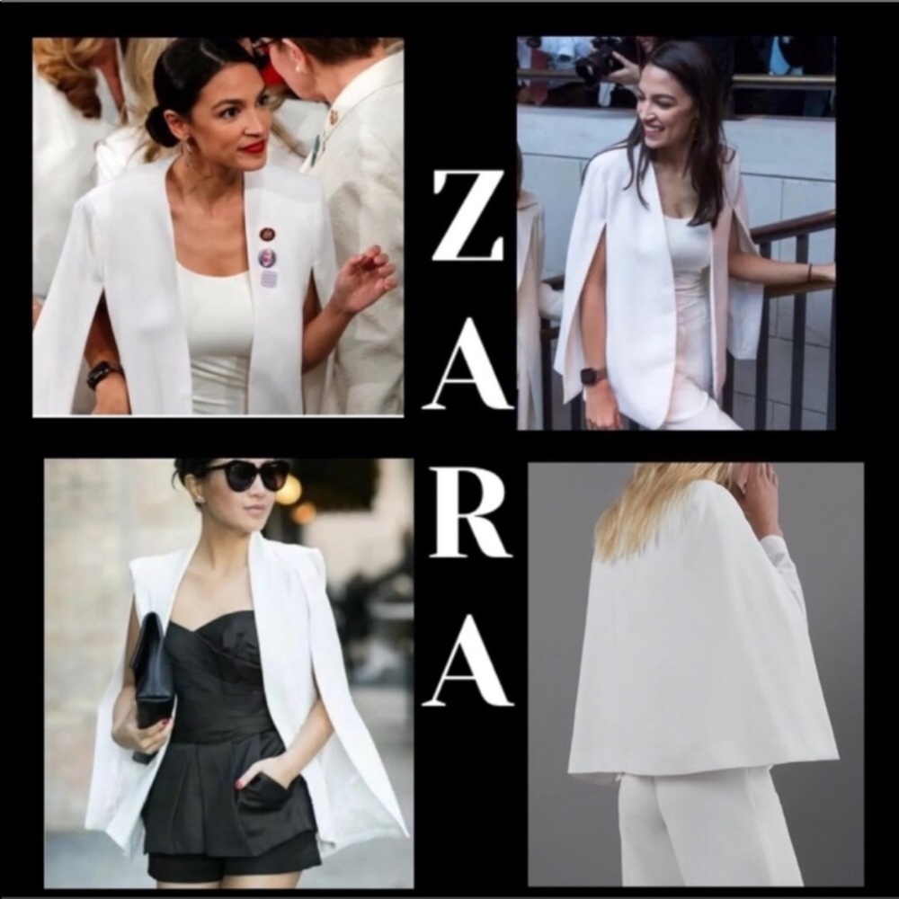 Zara White Vest